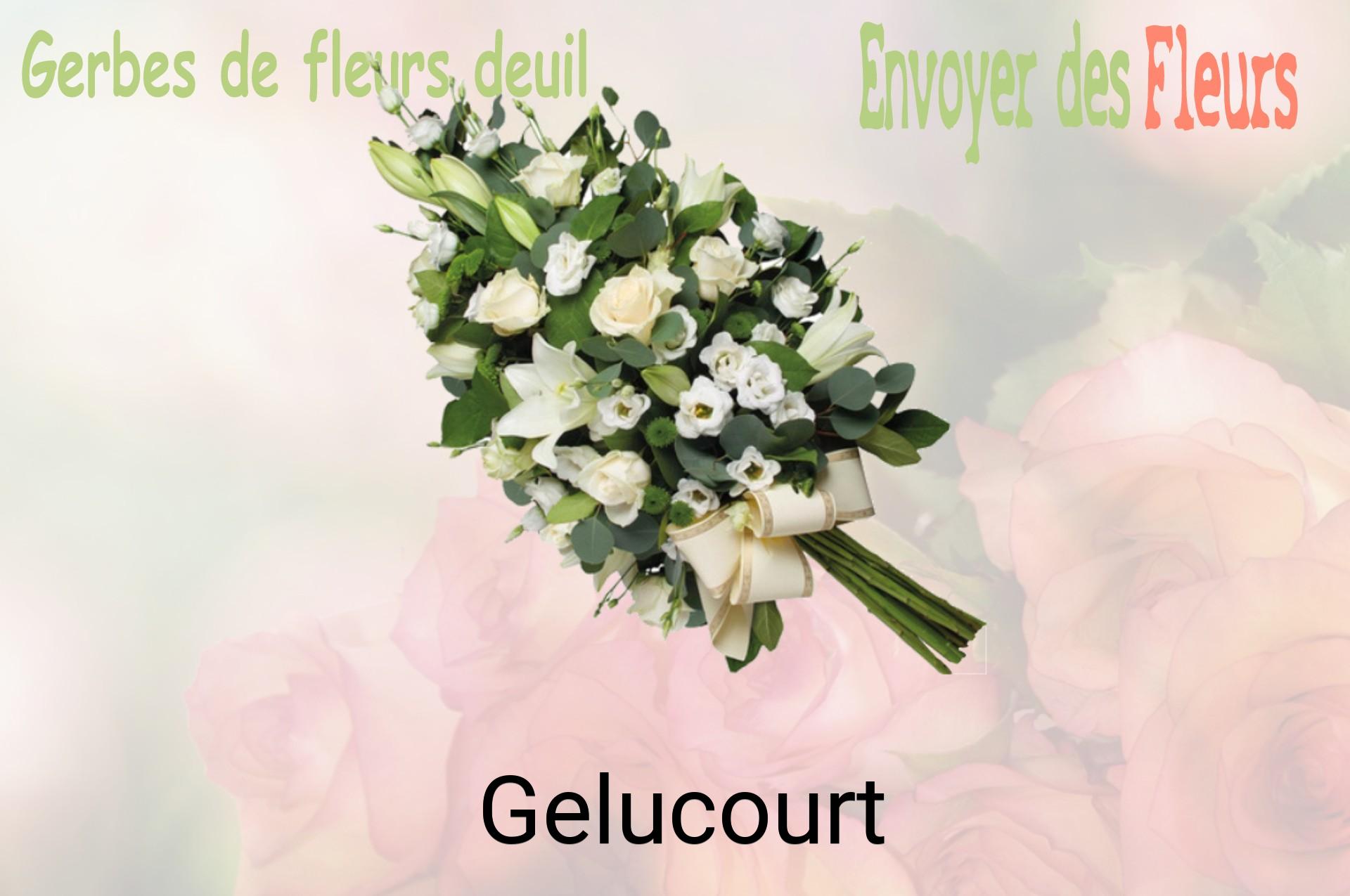 Gerbe de fleurs de deuil livrée à Gelucourt